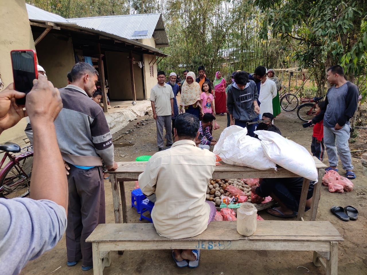  Legal Aid clinic Sonapur jiribam assisting in distribution of food materials as provided by local MLA